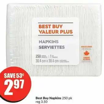 FreshCo Best Buy Napkins 250 pk offer