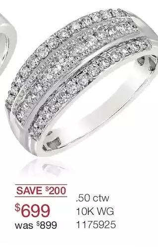 Charm Diamond .50 ctw 10k wg ring offer