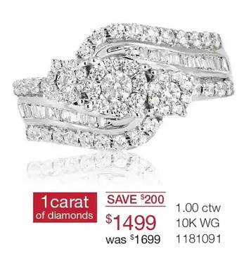Charm Diamond 1.00 ctw 10k wg ring offer