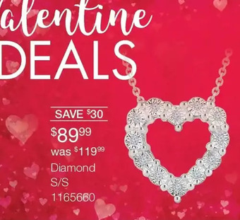 Charm Diamond Diamond s/s pendant offer