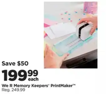 Michaels We r memory keepers printmaker offer