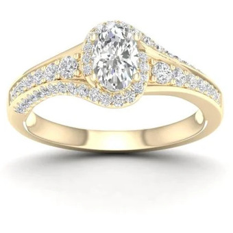 Charm Diamond My diamond story 14k yellow gold 1.00ctw oval cut diamond bridal ring offer