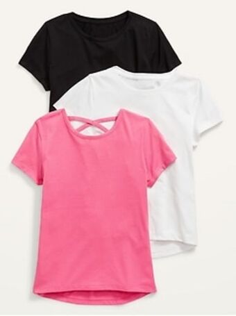 Old Navy Softest short-sleeve t-shirt variety 3-pack for girls offer