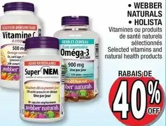 Jean Coutu Webber Naturals, Holista offer