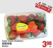 T&T Supermarket Super sweet strawberry offer