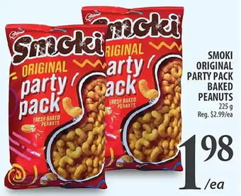Smoki original party pack baked peanuts