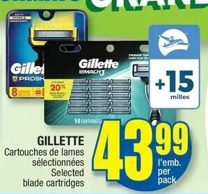 Jean Coutu Gillette Selected Blade Cartridges offer