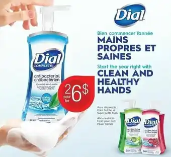 Jean Coutu Dial Clean and Healthy Hands offer