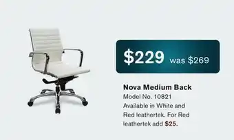 Source Office Furnishings Nova medium back offer