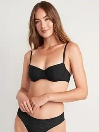 Old Navy Mesh underwire balconette bra for women offer