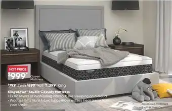Sleep Country Kingsdown studio cassidy mattress offer