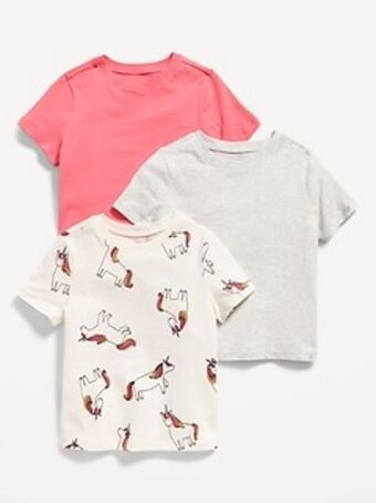 Old Navy Unisex 3-pack short-sleeve t-shirt for toddler offer
