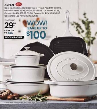 Stokes Aspen cast iron enamelled cookware offer