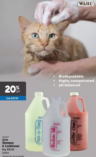 Ren’s Pets Depot Wahl shampoo & conditioner offer