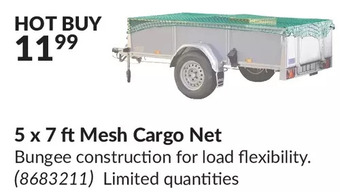 Princess Auto 5 x 7 ft mesh cargo net offer