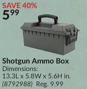 Princess Auto Shotgun ammo box offer