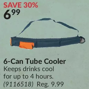 Princess Auto 6-can tube cooler offer