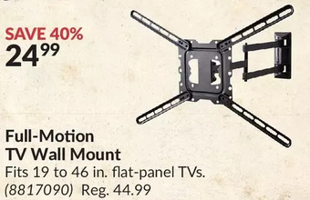 Princess Auto Full-motion tv wall mount offer