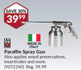 Princess Auto Ani paraffin spray gun offer