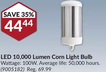 Princess Auto Led 10,000 lumen corn light bulb offer