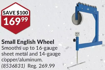 Princess Auto Small english wheel offer