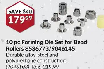Princess Auto Power fist 10 pc forming die set for bead roller 8536773/9046145 offer