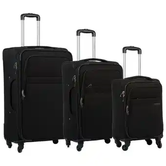 Best Buy Champs brooklyn 3-piece soft side expandable luggage set - black offer