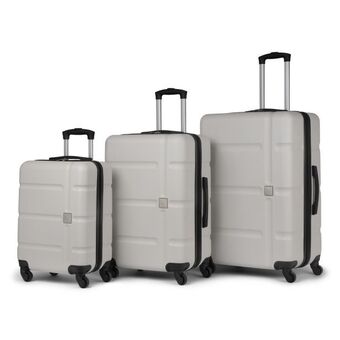 Best Buy The stripes - bondstreet - 3 pieces hardside luggage set - abs/pc blend offer