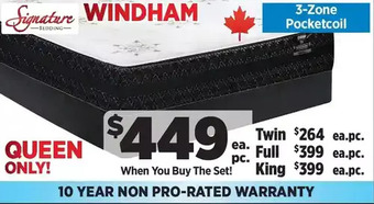 Surplus Furniture Windham twin mattress set offer