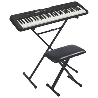 Best Buy Casio ct-s195 61-key electric keyboard with stand & bench - black - only at best buy offer