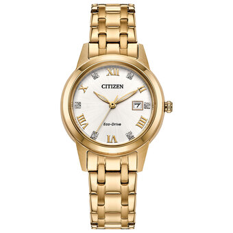 Best Buy Citizen eco-drive classic 29mm women's solar powered dress watch - rose gold-tone/silver-tone offer