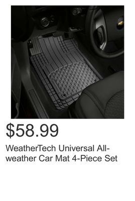 Costco Weathertech universal all-weather car mat 4-piece set offer