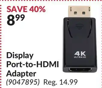 Princess Auto Display port-to-hdmi adapter offer