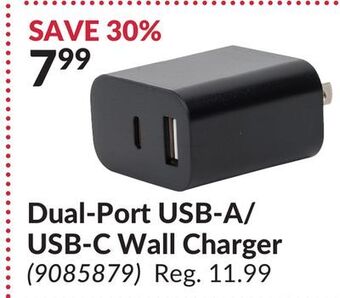 Princess Auto Dual-port usb-a/ usb-c wall charger offer