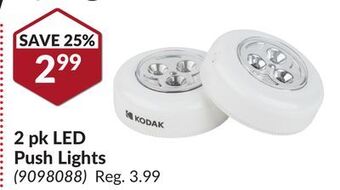 Princess Auto 2 pk led push lights offer