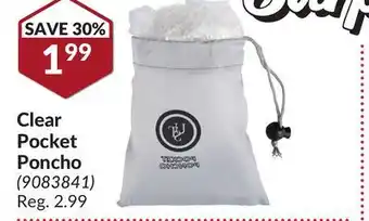 Princess Auto Clear pocket poncho offer