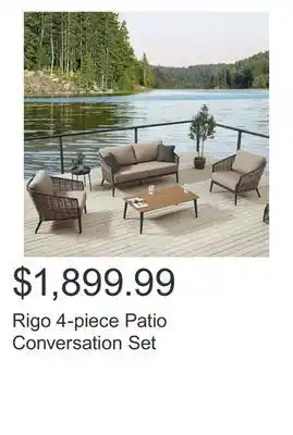 Costco Rigo 4-piece patio conversation set offer