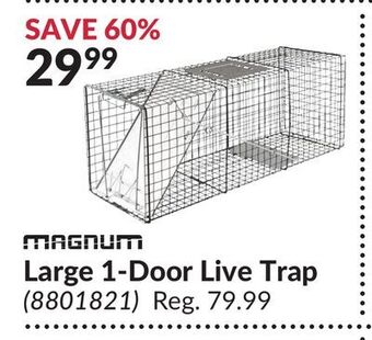 Princess Auto Large 1-door live trap offer