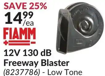 Princess Auto 12v 130 db freeway blaster offer