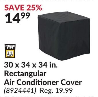 Princess Auto 30 x 34 x 34 in. rectangular air conditioner cover offer