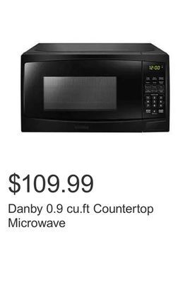 Costco Danby 0.9 cu.ft countertop microwave offer