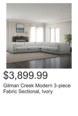 Gilman creek deals 3 piece sectional