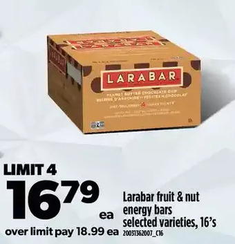 Real Canadian Superstore Larabar fruit & nut energy bars offer