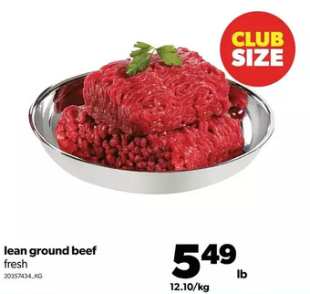 Real Canadian Superstore Lean ground beef offer