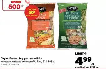 Real Canadian Superstore Taylor farms chopped salad kits offer