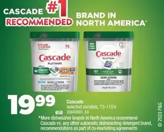 Real Canadian Superstore Cascade dishwasher tabs offer