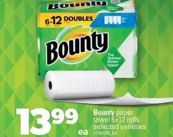 Real Canadian Superstore Bounty paper towel offer