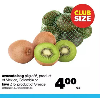 Real Canadian Superstore Avocado bag or kiwi offer