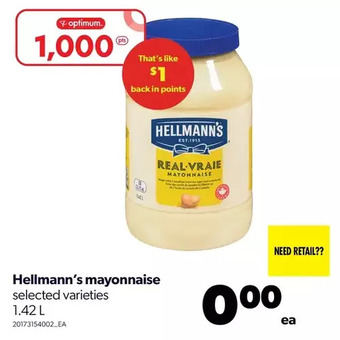 Real Canadian Superstore Hellmann's mayonnaise offer