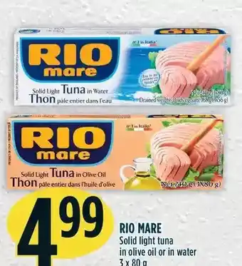 Marché Adonis Rio mare solid light tuna offer